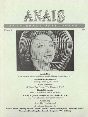 cover image of ANAIS: An International Journal, Volume 6